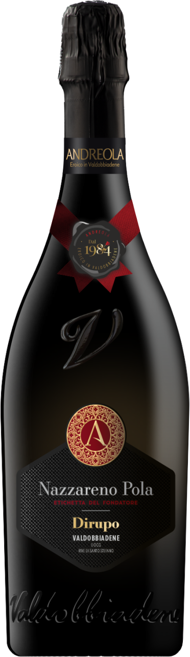 Nazzareno Pola Etichetta del Fondatore Dirupo Conegliano Valdobbiadene Prosecco Sup. DOCG 2023